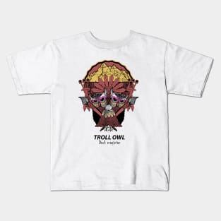 Dark Magician Troll owl Kids T-Shirt